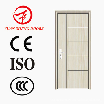 La plus récente conception en PVC MDF porte intérieur porte d&#39;entrée en bois